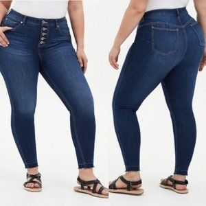 Torrid Women's Bombshell Super Soft Skinny Blue